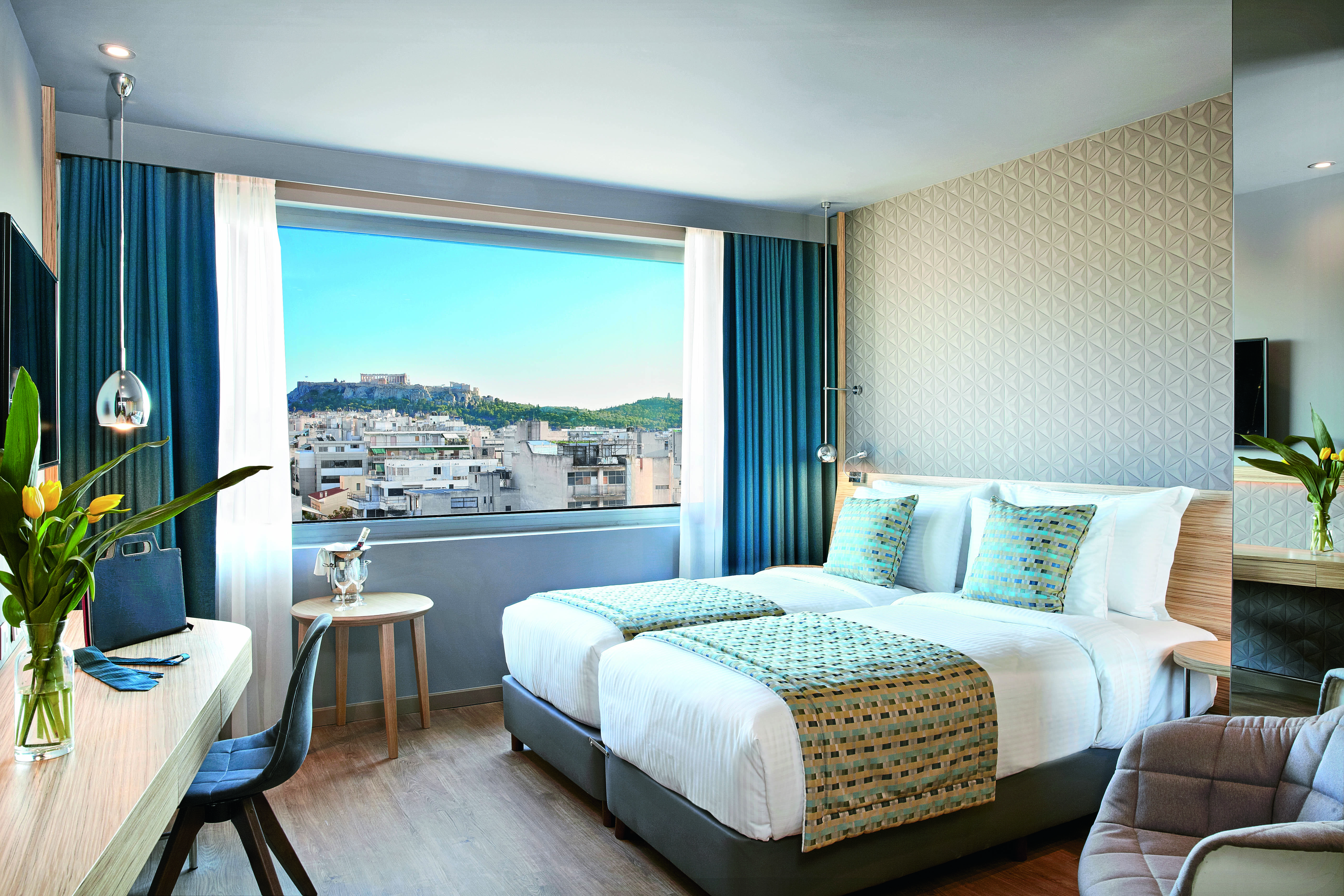 Wyndham Grand Athens Hotel Ngoại thất bức ảnh Deluxe room with Acropolis view
